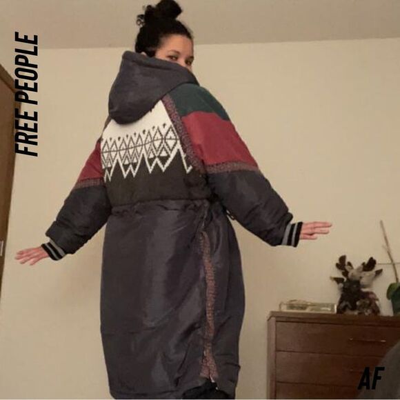 FREE PEOPLE SIENNA REVERSIBLE PARKA JACKET RARE NEW - Picture 6 of 12